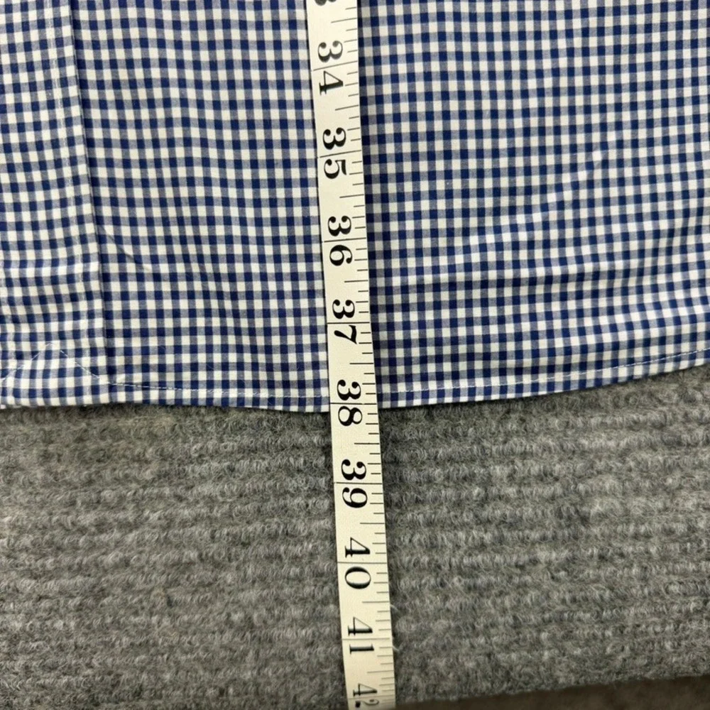Polo Ralph Lauren Gingham Button Down Shirt Men 2XLT Tall Blue White Classic Fit